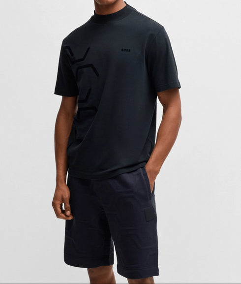Hugo Boss tshirt for man חולצת טי אופנתית של בוס לגבר בצבע נייבי